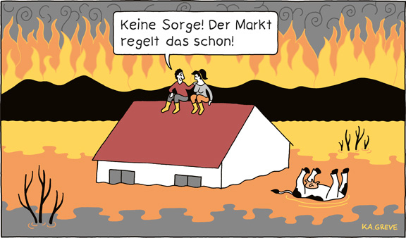 Cartoon | Klimabericht | © Katharina Greve