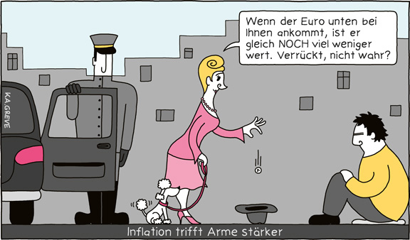 Cartoon | Inflation | © Katharina Greve