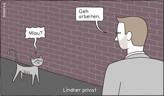 Cartoon | Lindner | © Katharina Greve