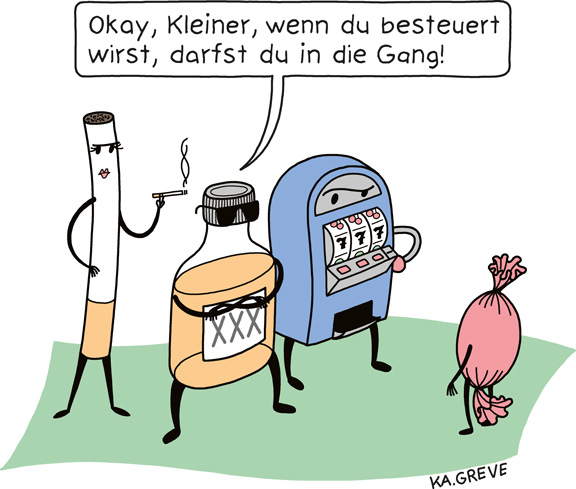 Cartoon | Zuckersteuer | © Katharina Greve