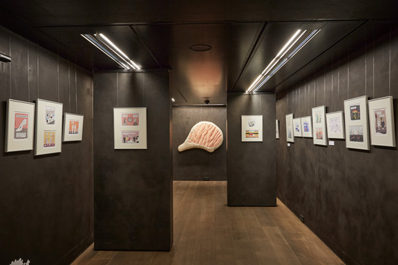Ausstellung | Caricatura Museum Frankfurt | Katharina Greve "Qualitätsideen seit 1972" | © Britta Frenz
