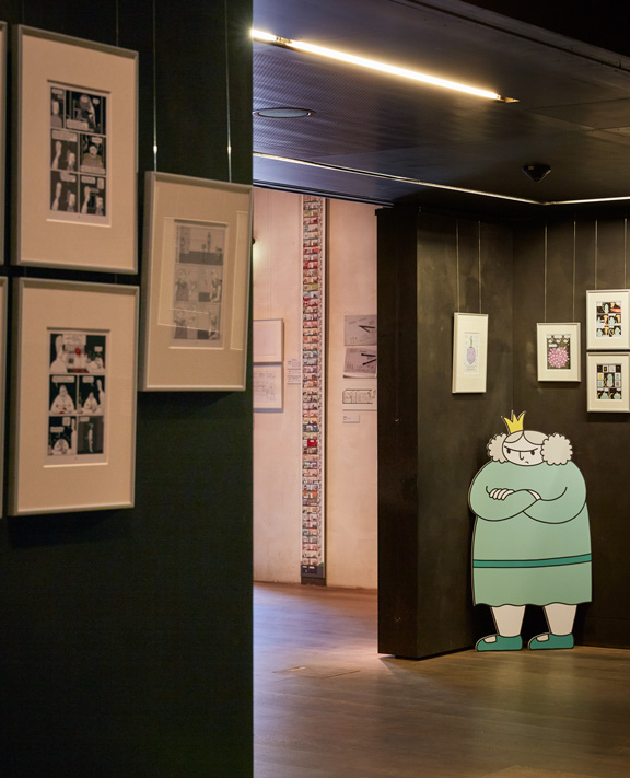 Ausstellung | Caricatura Museum Frankfurt | Katharina Greve "Qualitätsideen seit 1972" | © Britta Frenz