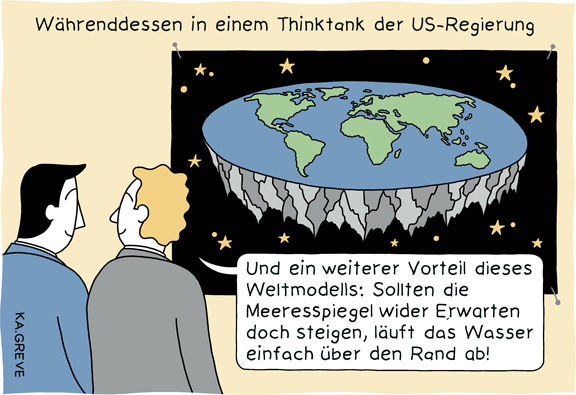 Cartoon | US-Klimapolitik | © Katharina Greve