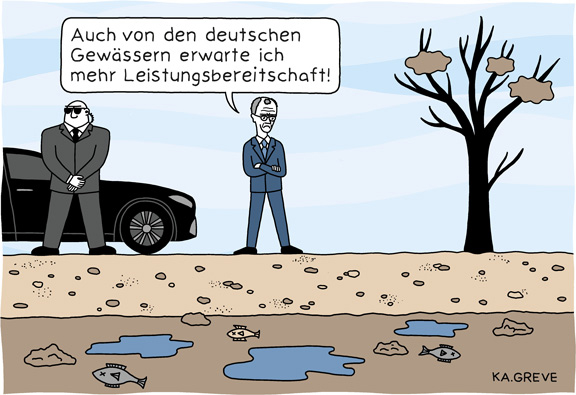 Cartoon | Trockenheit | © Katharina Greve